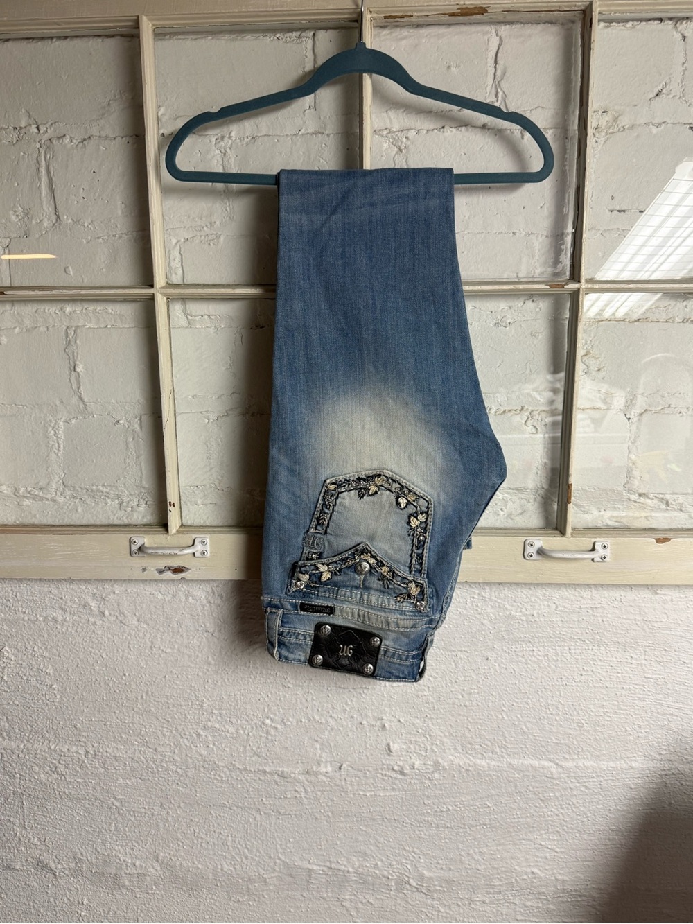 Miss Me Light Blue Faded Signature Bootcut Jeans - Picture 9 of 9